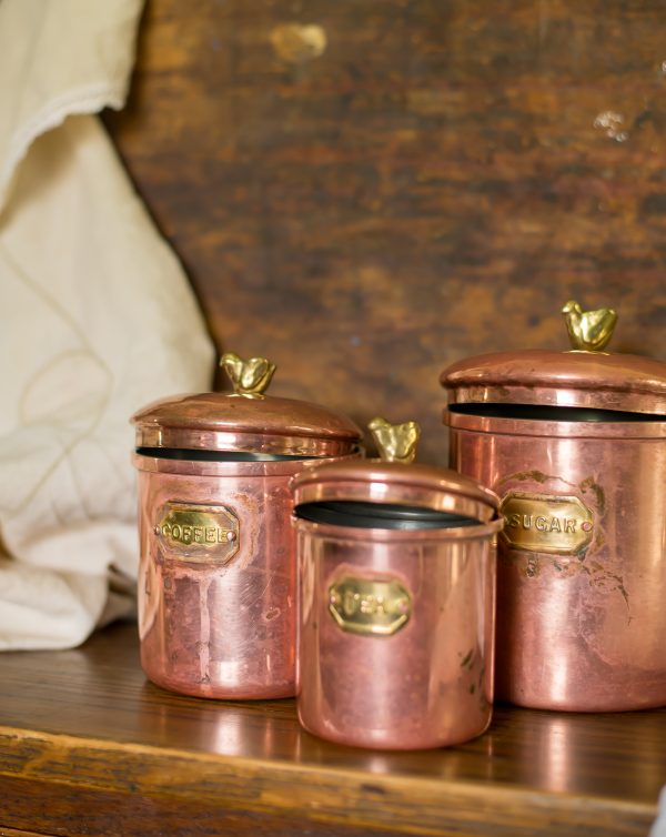 HiMark - Vintage Copper Canister set - Made in Portugal-3