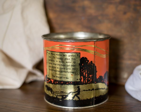 Vintage Pure Canadian Honey Advertising Tin